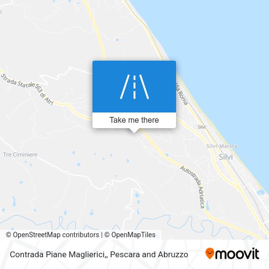 Contrada Piane Maglierici, map