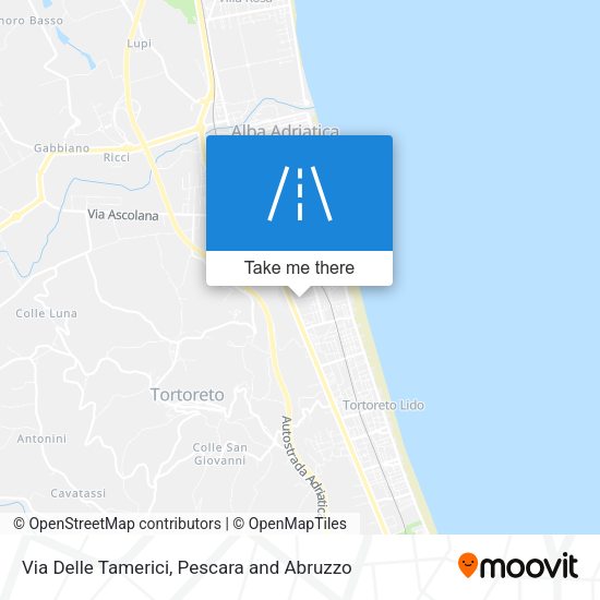 Via Delle Tamerici map