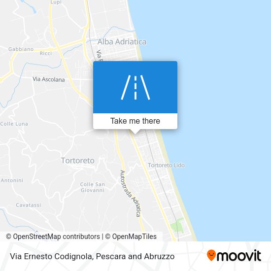 Via Ernesto Codignola map