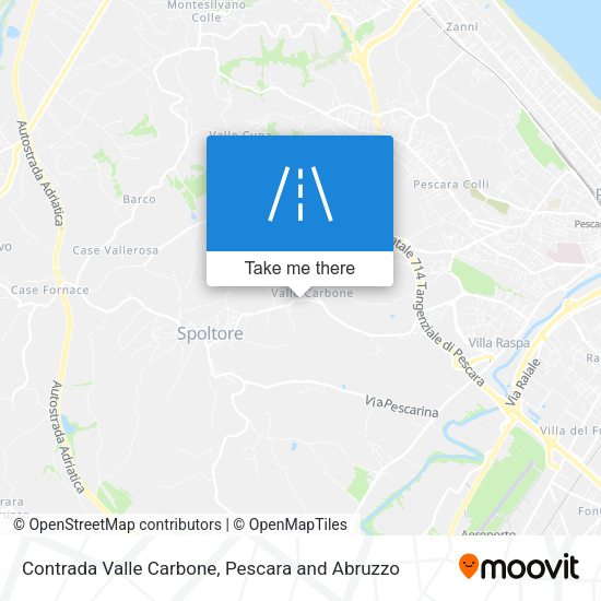 Contrada Valle Carbone map