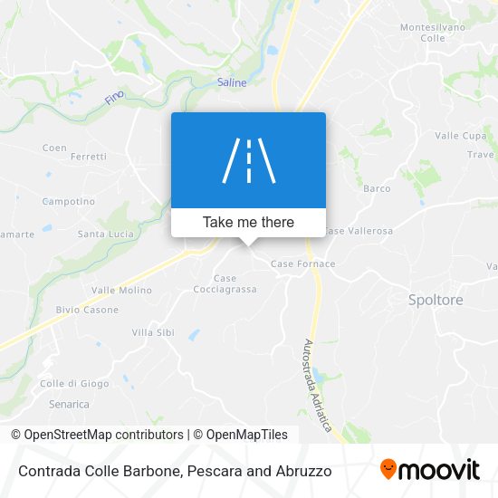 Contrada Colle Barbone map