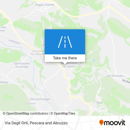 Via Degli Orti map
