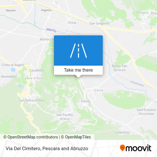 Via Del Cimitero map