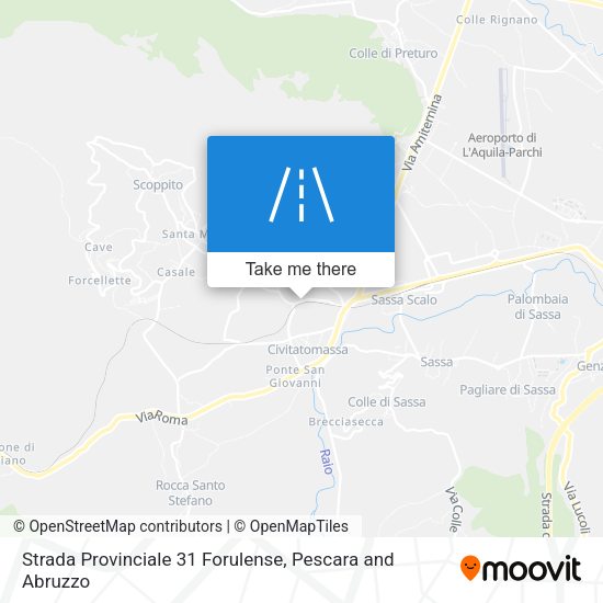Strada Provinciale 31 Forulense map