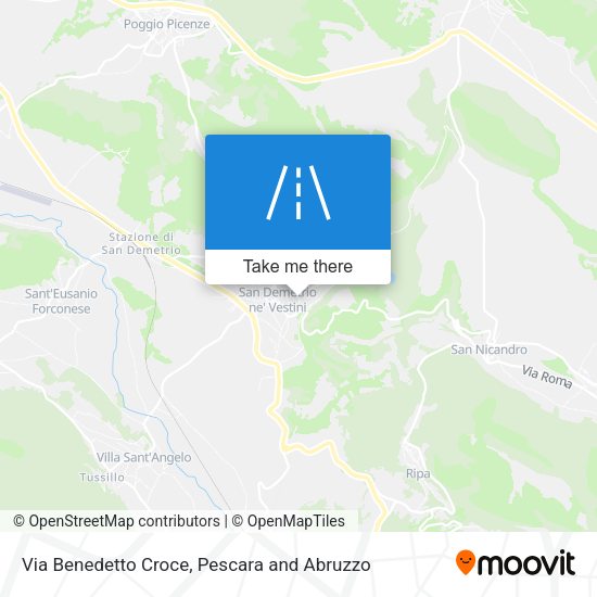 Via Benedetto Croce map