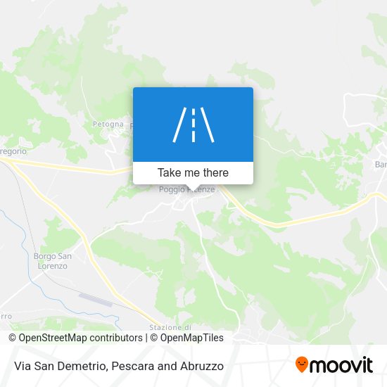 Via San Demetrio map