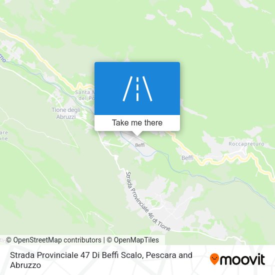 Strada Provinciale 47 Di Beffi Scalo map