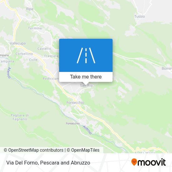 Via Del Forno map