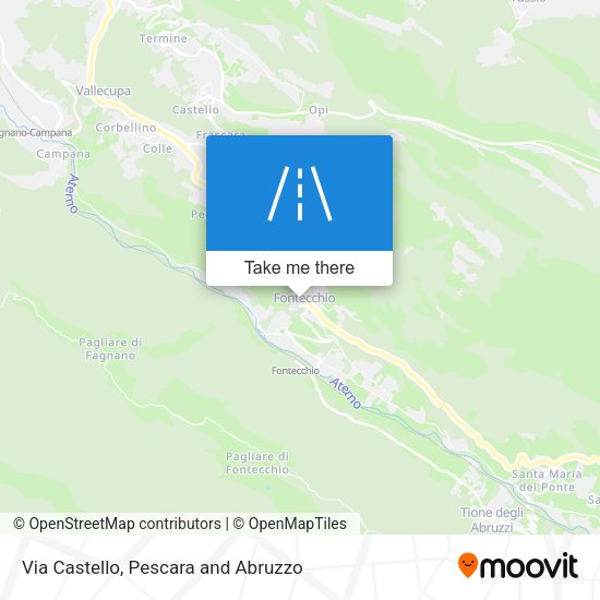 Via Castello map