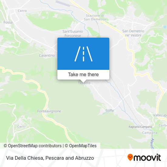 Via Della Chiesa map