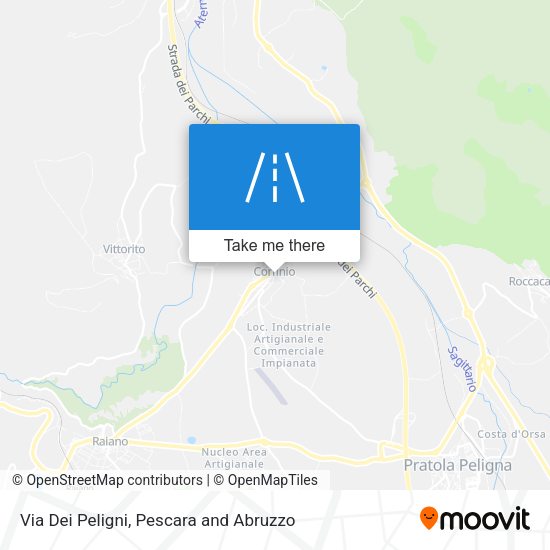 Via Dei Peligni map