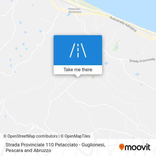 Strada Provinciale 110 Petacciato - Guglionesi map