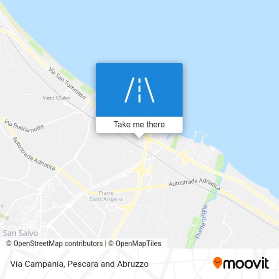 Via Campania map
