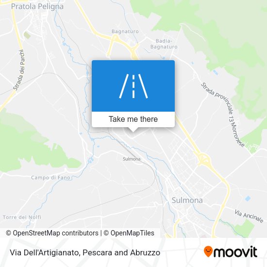Via Dell'Artigianato map