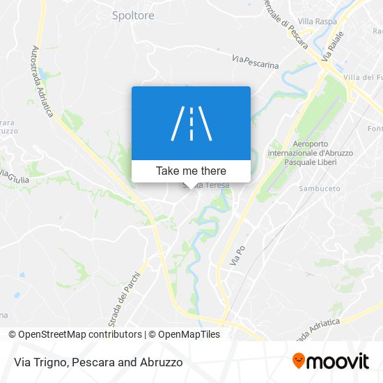Via Trigno map
