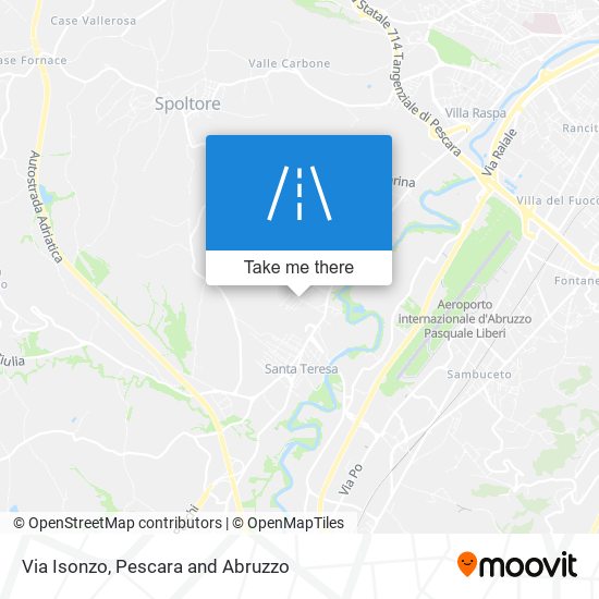 Via Isonzo map