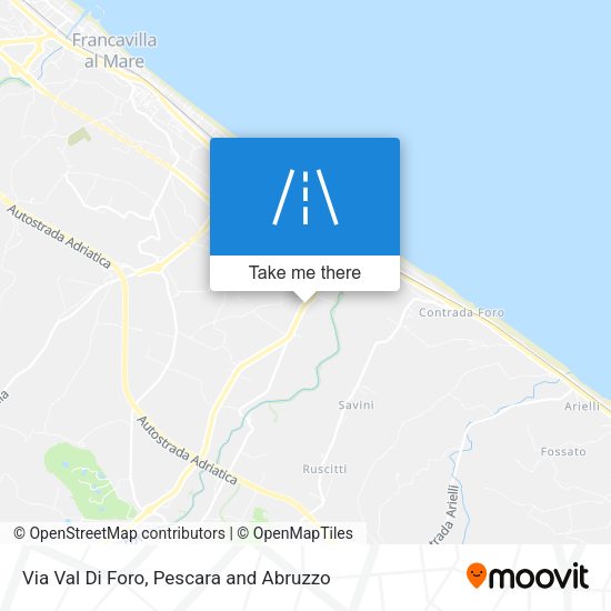Via Val Di Foro map