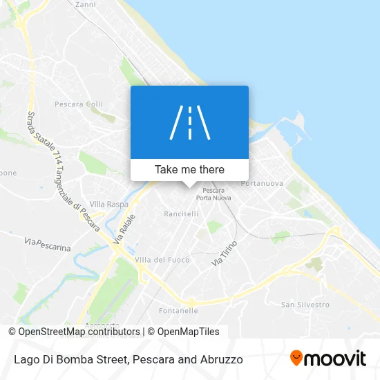Lago Di Bomba Street map