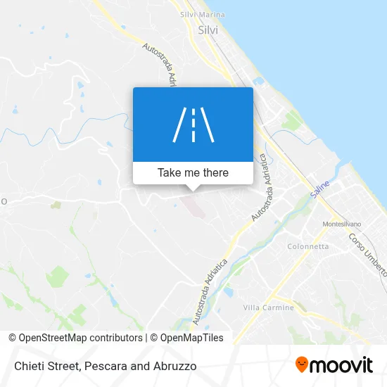 Chieti Street map