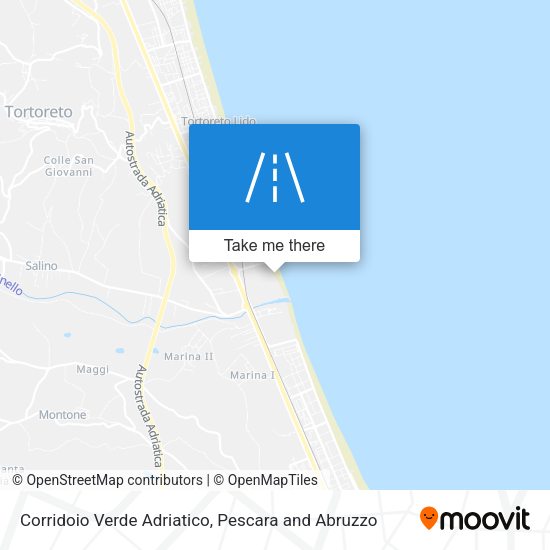 Corridoio Verde Adriatico map