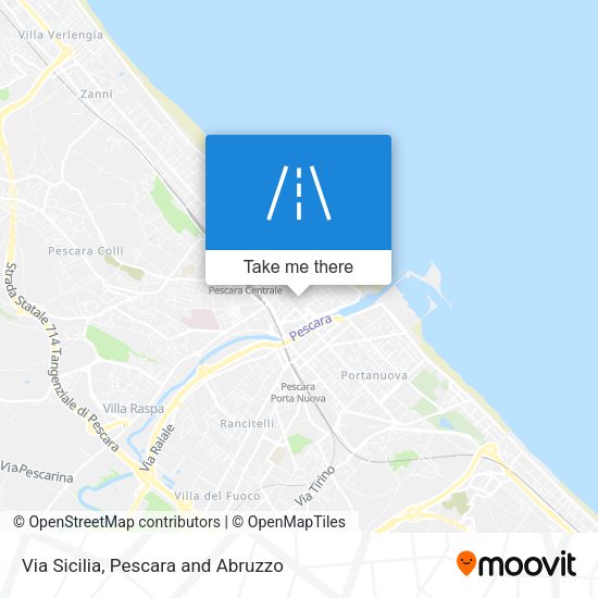 Via Sicilia map