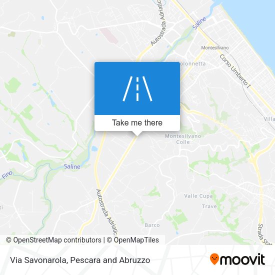 Via Savonarola map