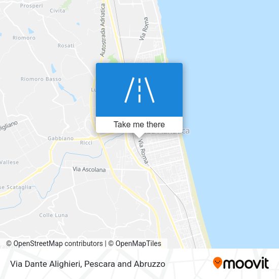 Via Dante Alighieri map