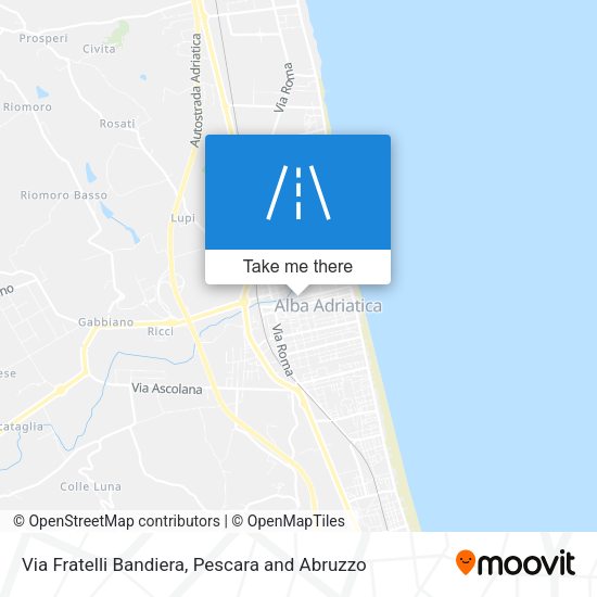 Via Fratelli Bandiera map
