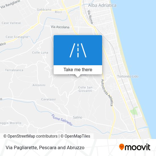 Via Pagliarette map