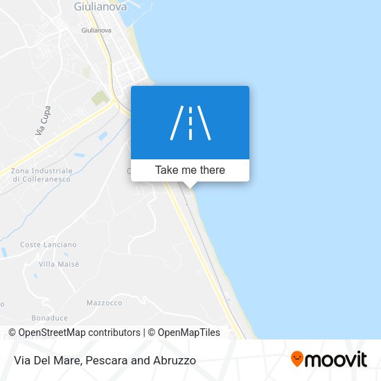 Via Del Mare map