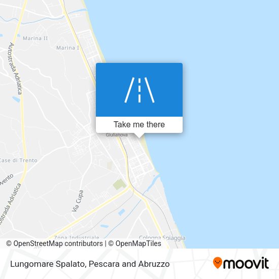 Lungomare Spalato map