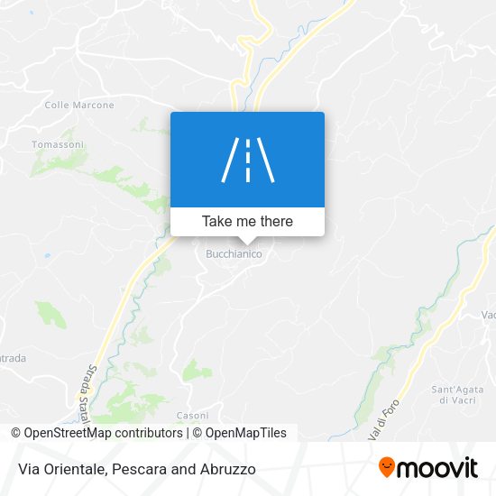 Via Orientale map
