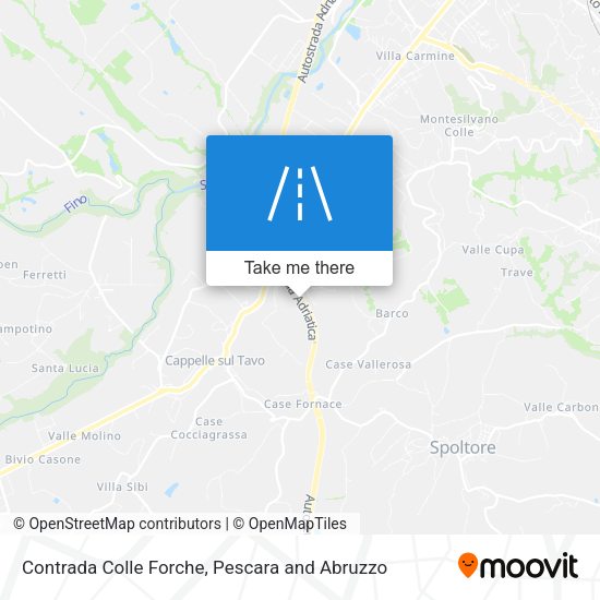 Contrada Colle Forche map