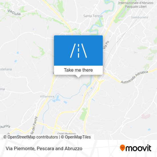 Via Piemonte map