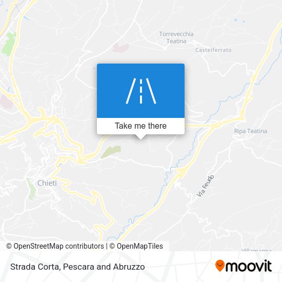 Strada Corta map