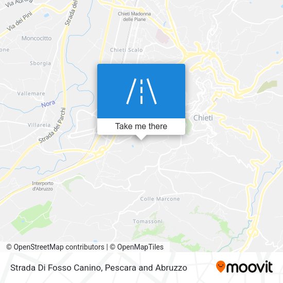 Strada Di Fosso Canino map
