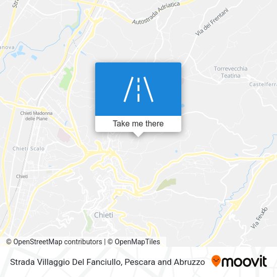 Strada Villaggio Del Fanciullo map