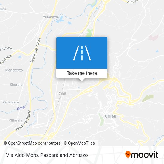 Via Aldo Moro map