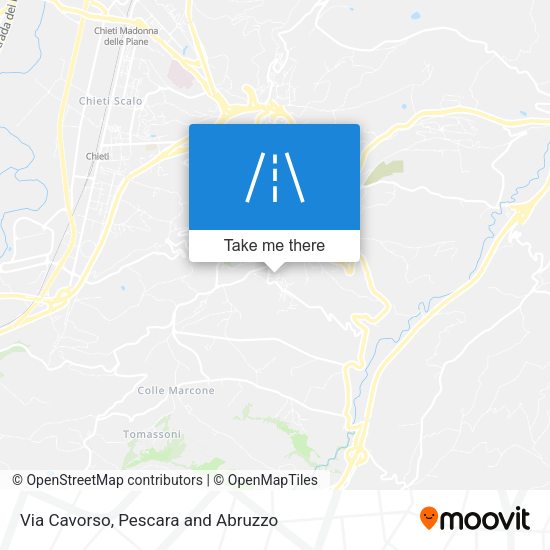 Via Cavorso map