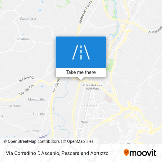 Via Corradino D'Ascanio map