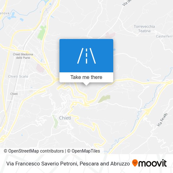 Via Francesco Saverio Petroni map