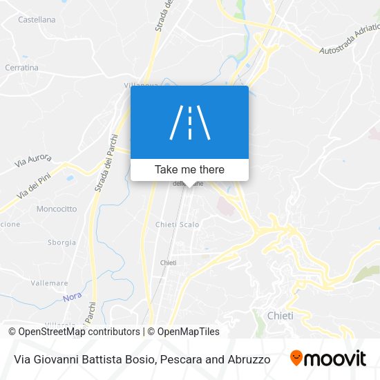 Via Giovanni Battista Bosio map