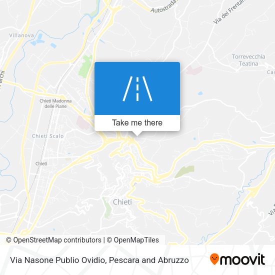 Via Nasone Publio Ovidio map