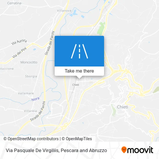 Via Pasquale De Virgiliis map