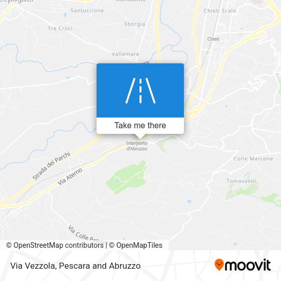 Via Vezzola map
