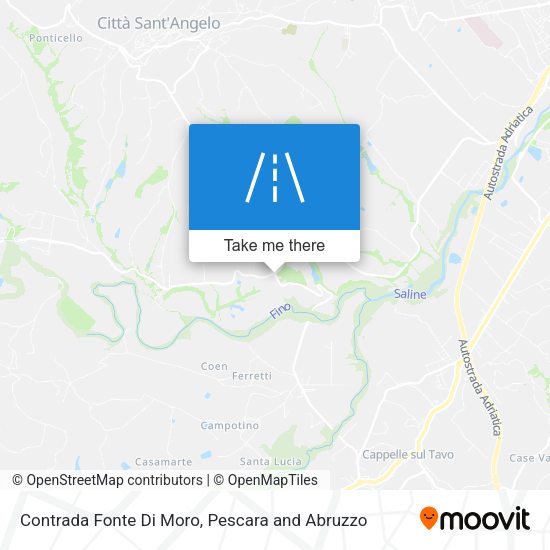 Contrada Fonte Di Moro map