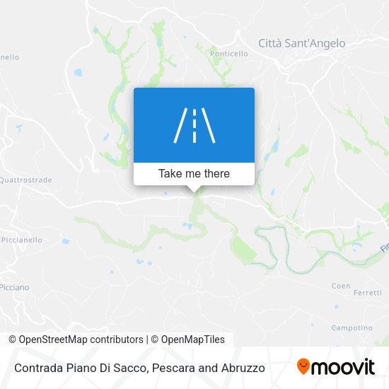 Contrada Piano Di Sacco map