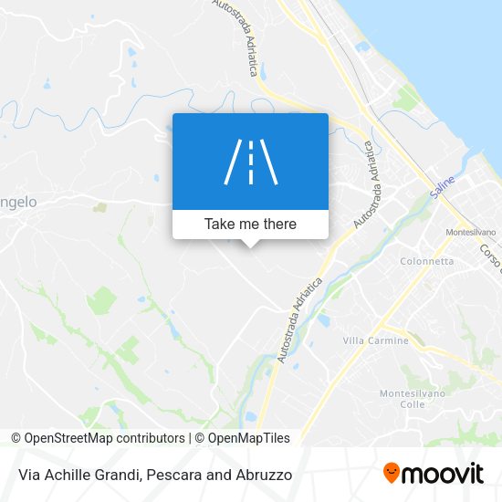 Via Achille Grandi map