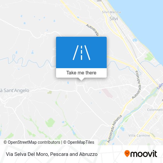 Via Selva Del Moro map