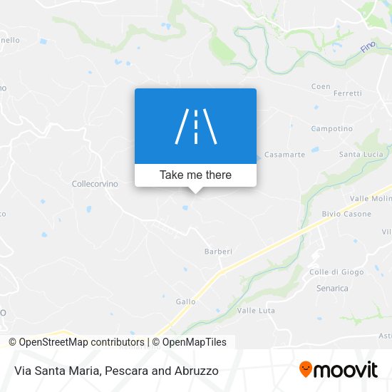 Via Santa Maria map